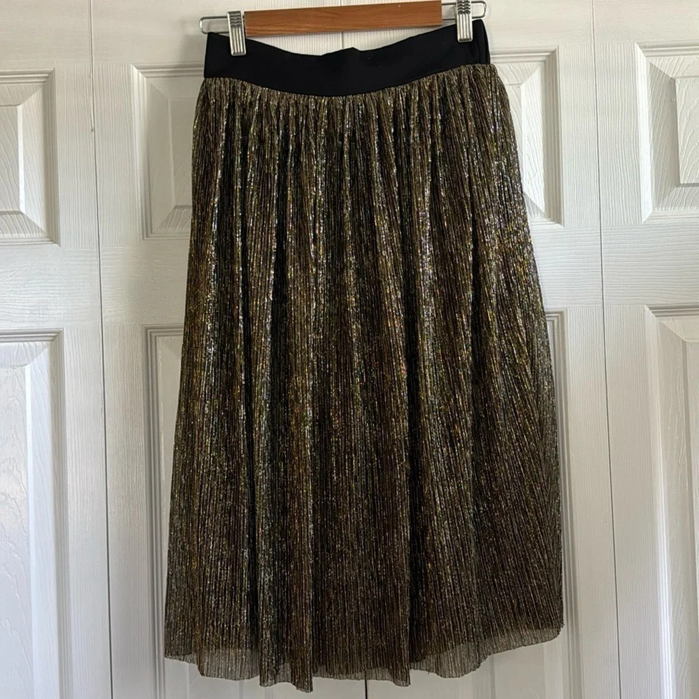 Xhilaration Metallic Feastive Skirt size S